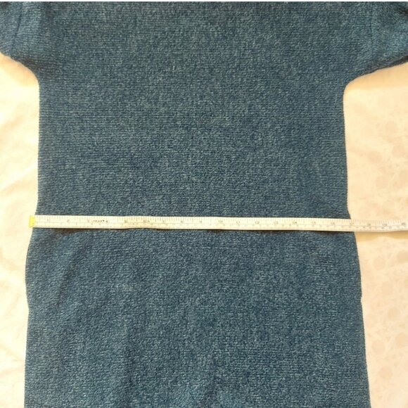 Dagg & Stacey Sweater Dress Size Small Mock Neck Darted Sleeve Knit Pockets - Picture 7 of 10